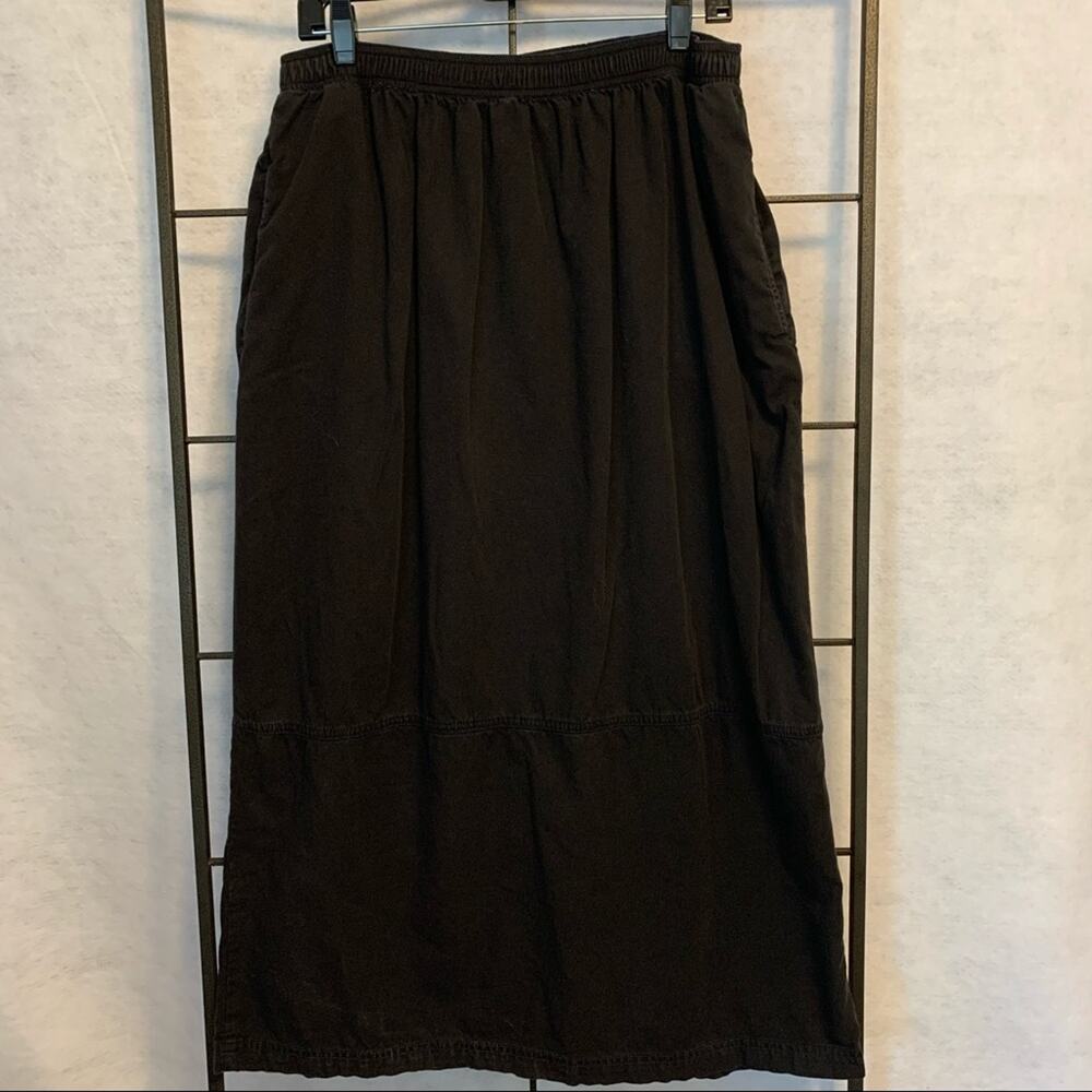 Vintage‎ Democracy Black Maxi Skirt Women's Plus Size 1X